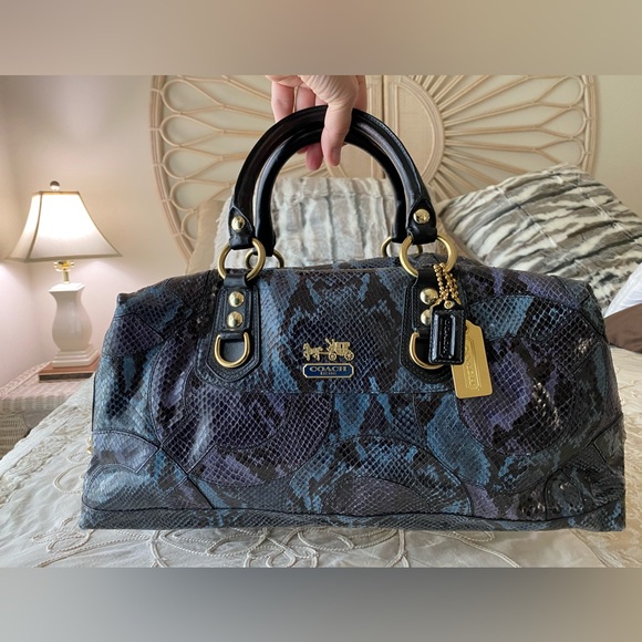 Coach RARE Vintage Exotic Python Satchel Limited Edition - Picture 13 of 17